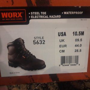 Red Wing Worx Steel toe Boot